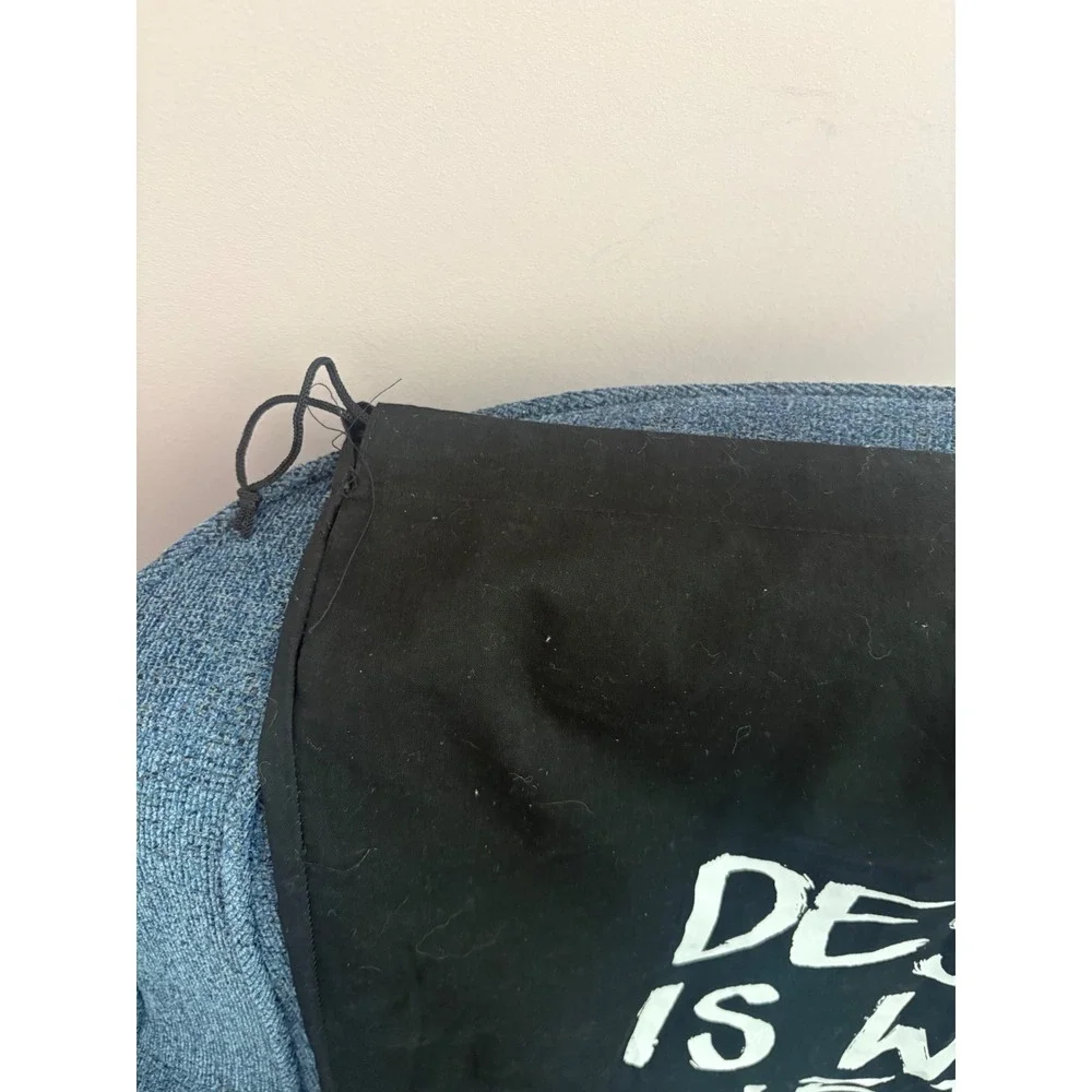 Kurt Geiger London Large Black Canvas Dust Bag Graphic Print 19.5x27 Drawstring - Picture 4 of 6